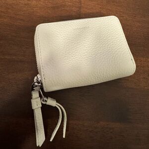 allsaints white leather wallet